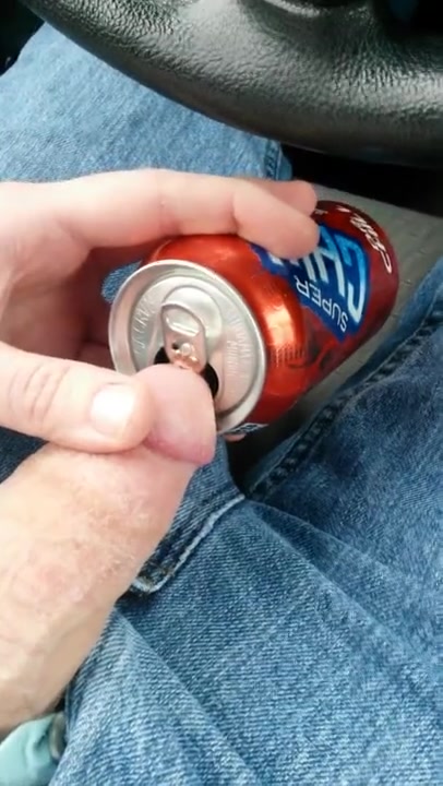 Pissing in can inside my car
