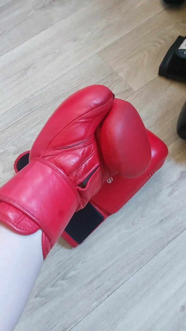 Red Adidas Boxing Gloves