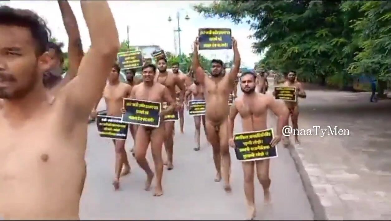 Indian nude protest