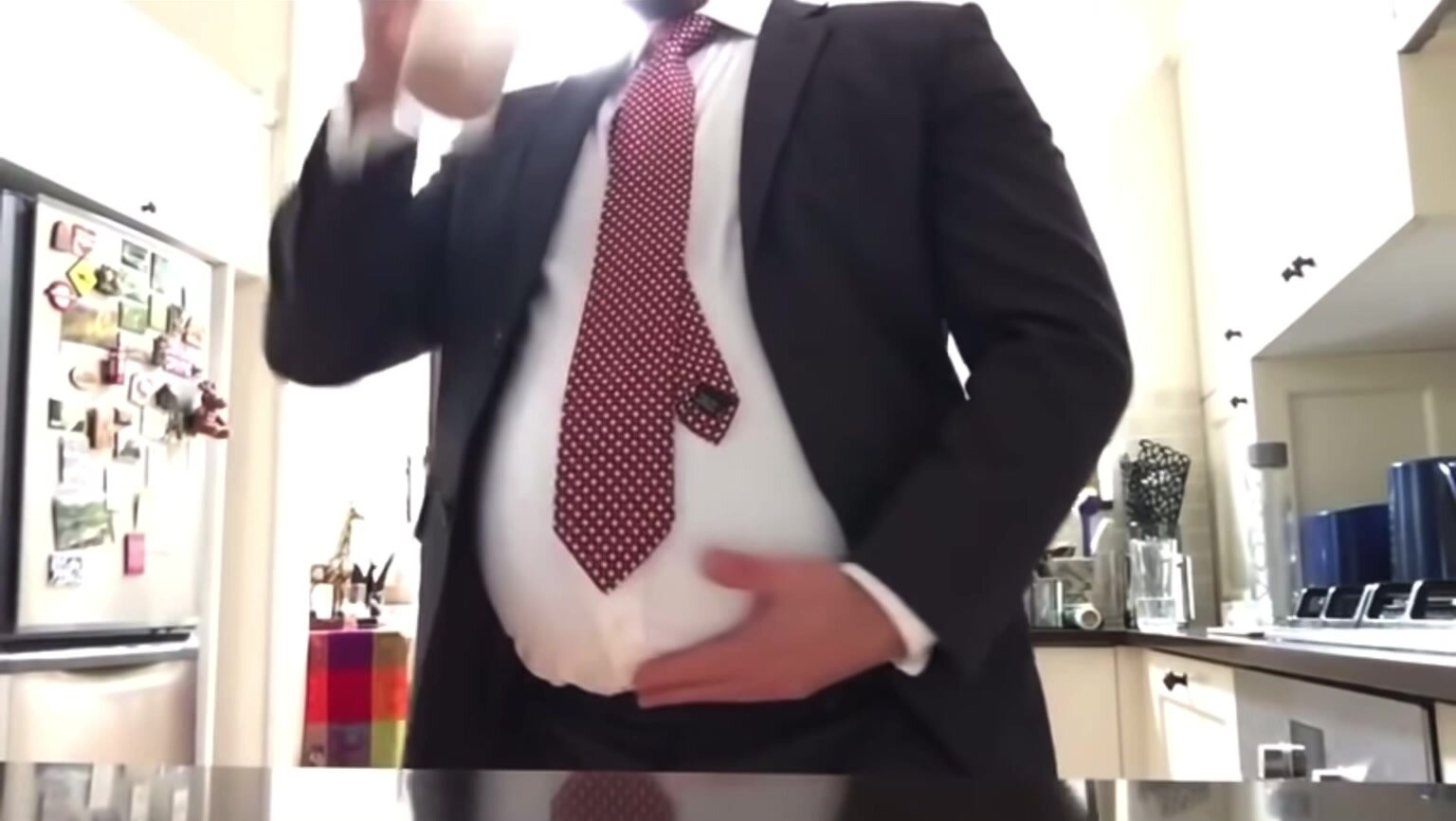 Stuffed Suit Belly Play