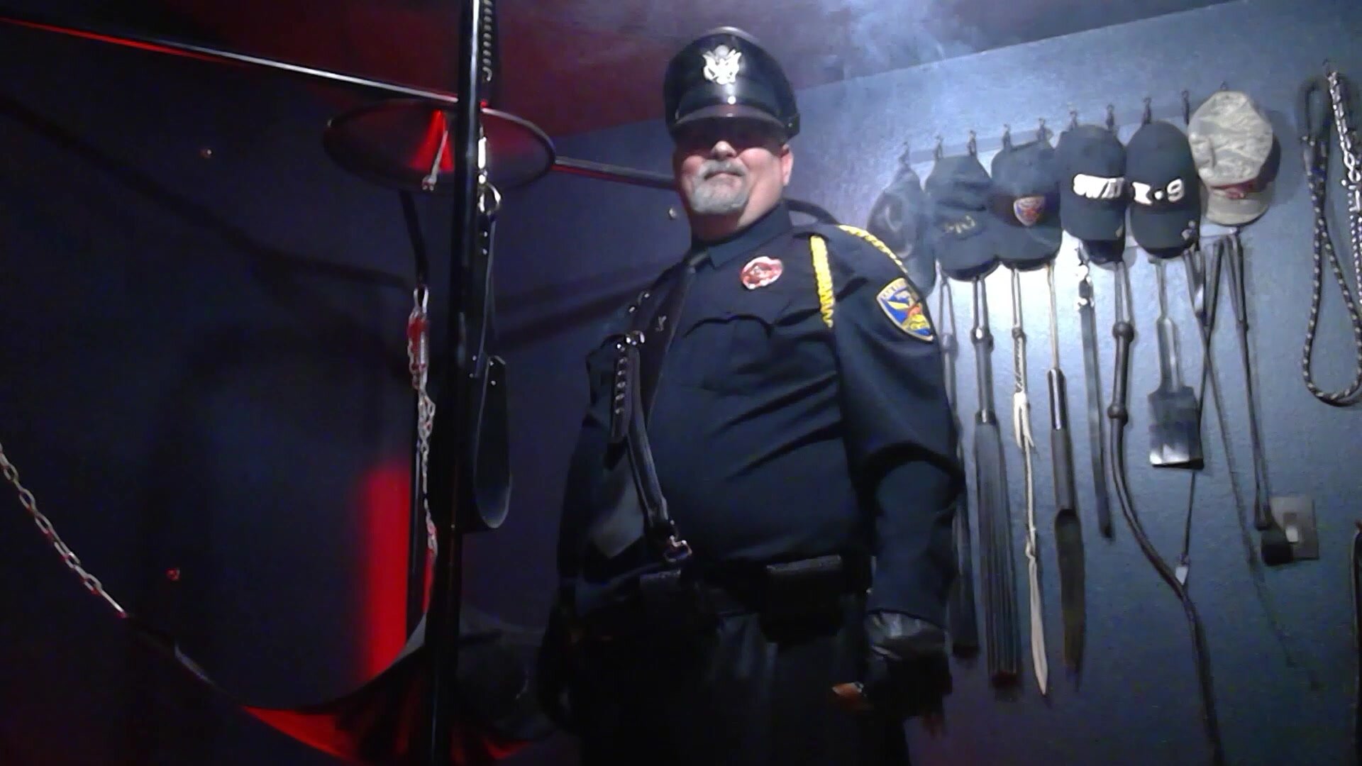 Police Dress Uniform Cigar Lighting