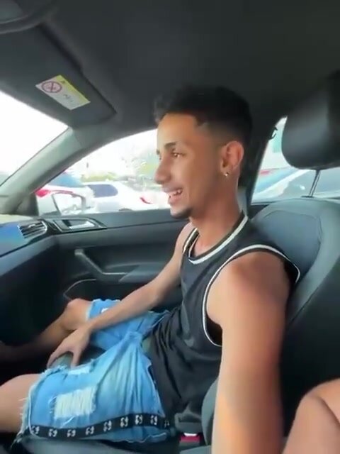 Brazilian guys having fun in the car