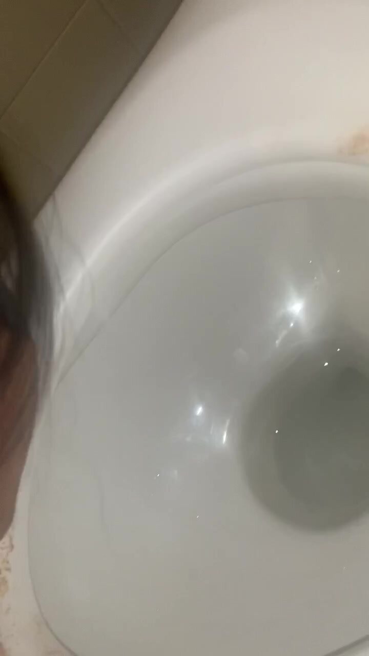 Dirty toilet Licking