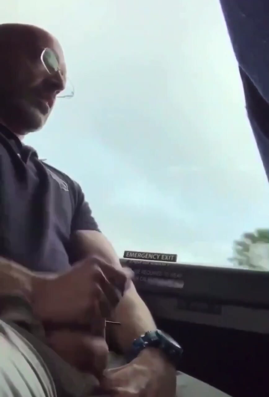 Hot Married Daddy Tasting Cum on the Bus