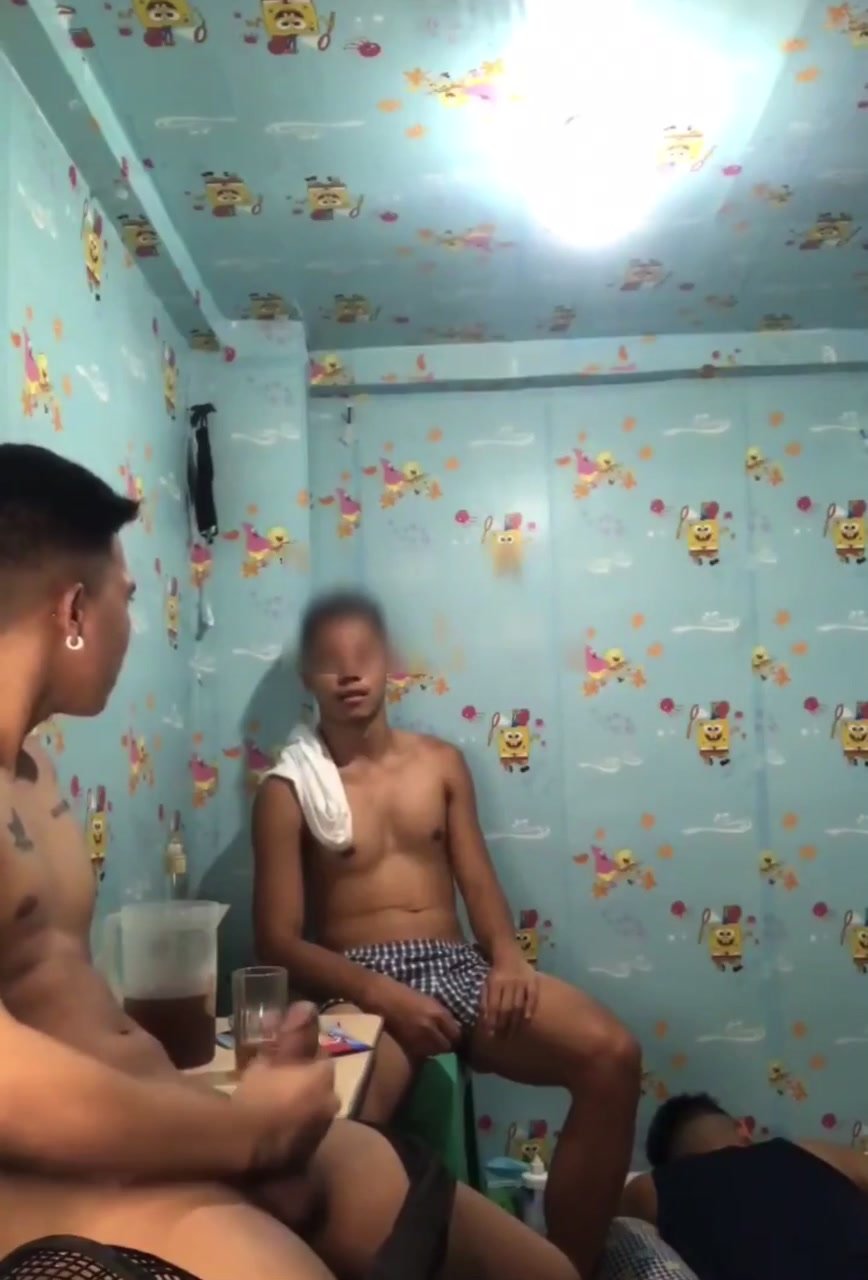 STR8 friends getting horny looking at each other.