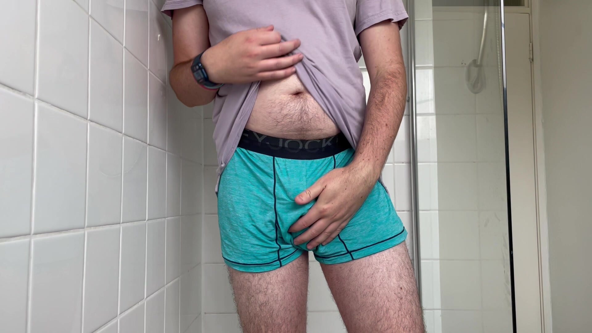Pissing borrowed boxers