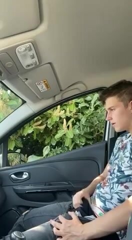 moaning in his car