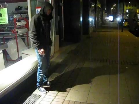 Young guy spitting and smoking