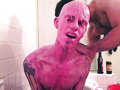 Twink messy session in gunk mucus