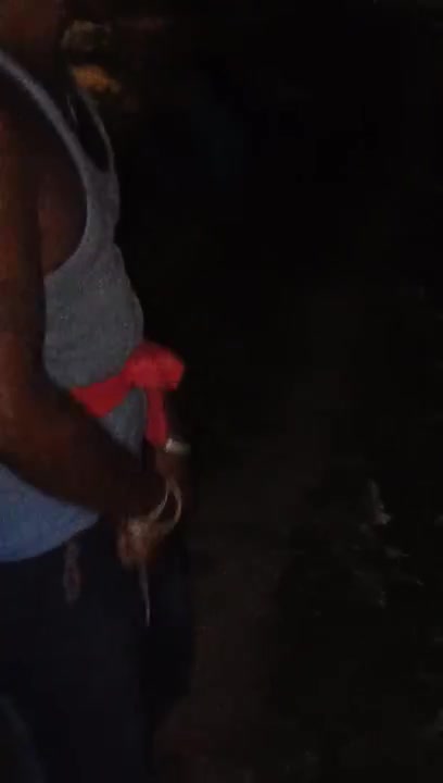 CAUGHT PISSING MEN AT PARTY OUTSIDE
