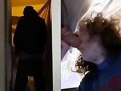 Drinking piss from British tap and swallowing his cum