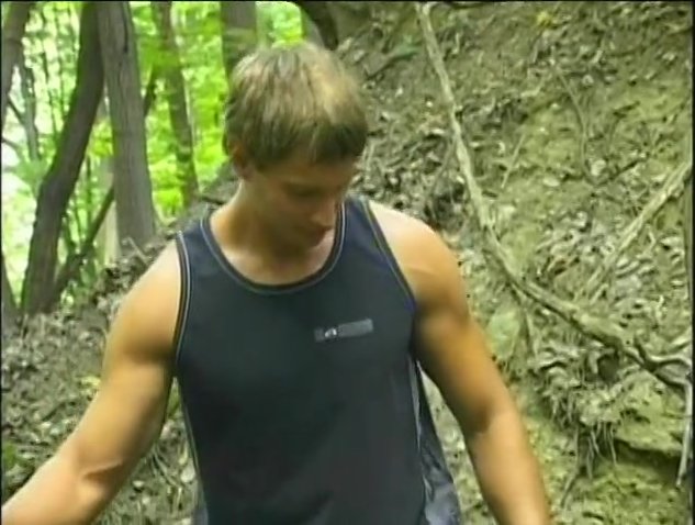 Amateur boy masturbating in the forest