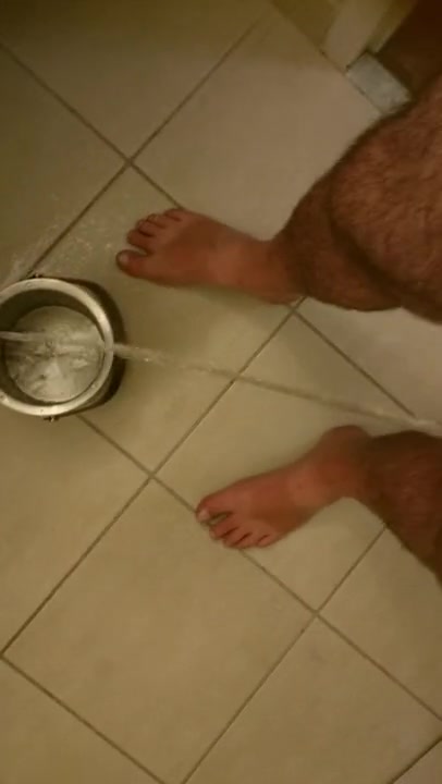 Piss soaked feet drink for slave