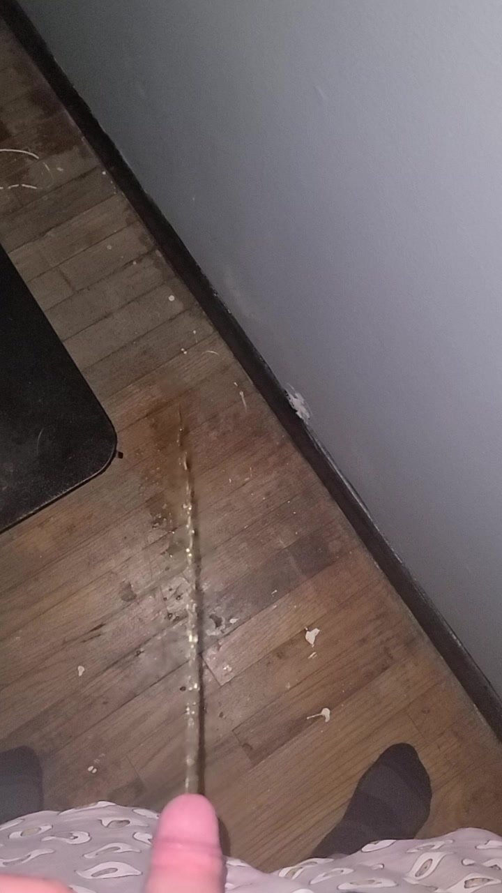 Pissing on floor of shitty rental