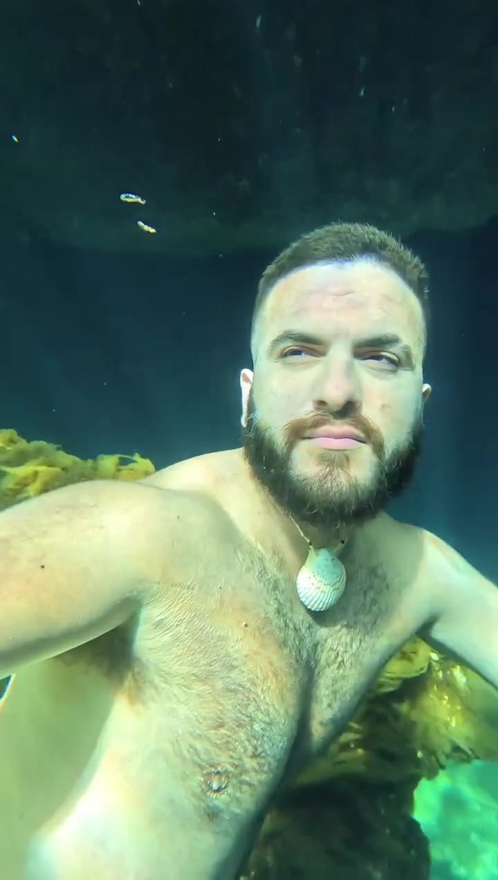 Merman hottie barefaced underwater - video 2
