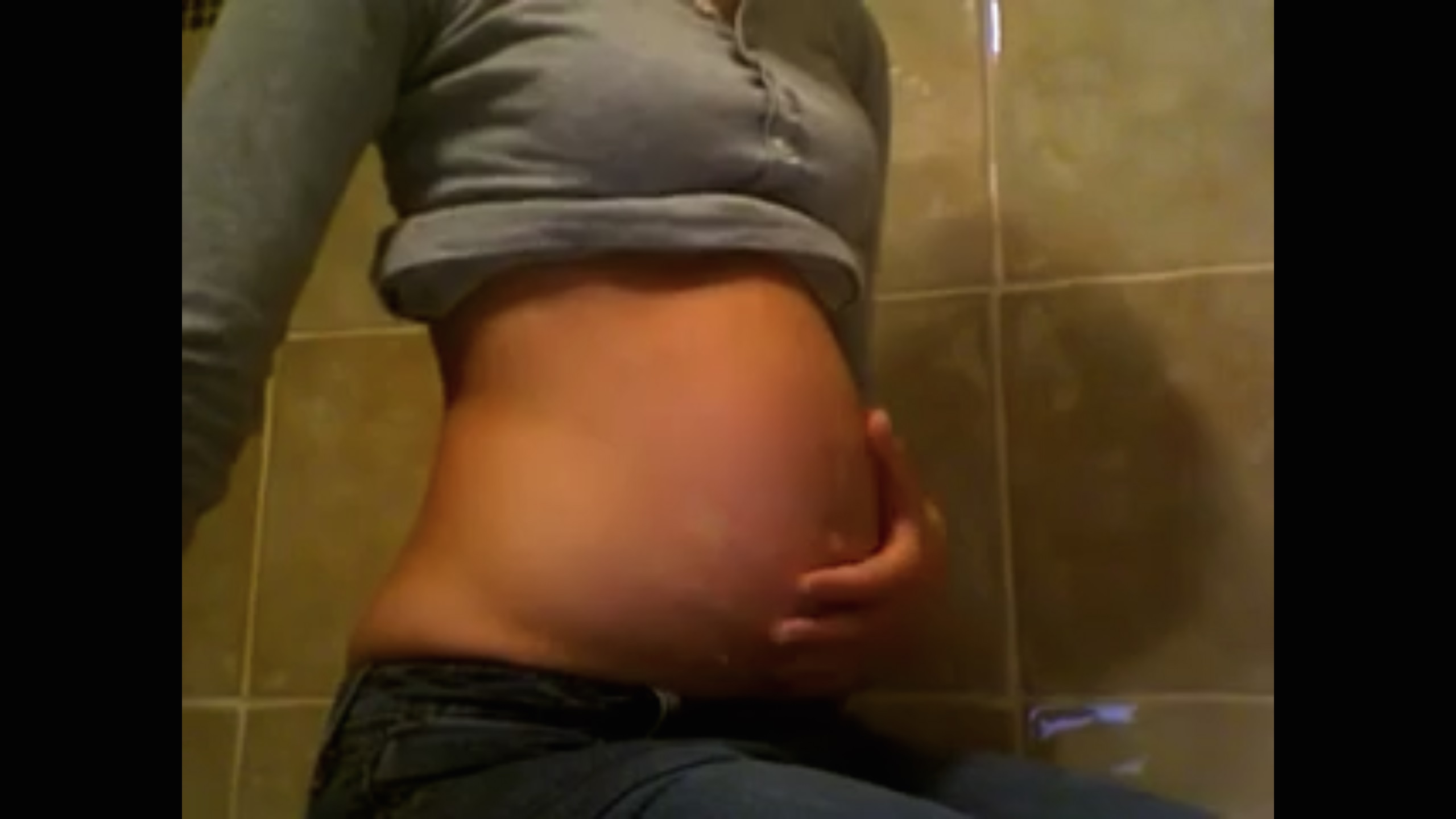 Bloated belly, rare old video