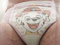 Flooding and leaking paw patrol diaper