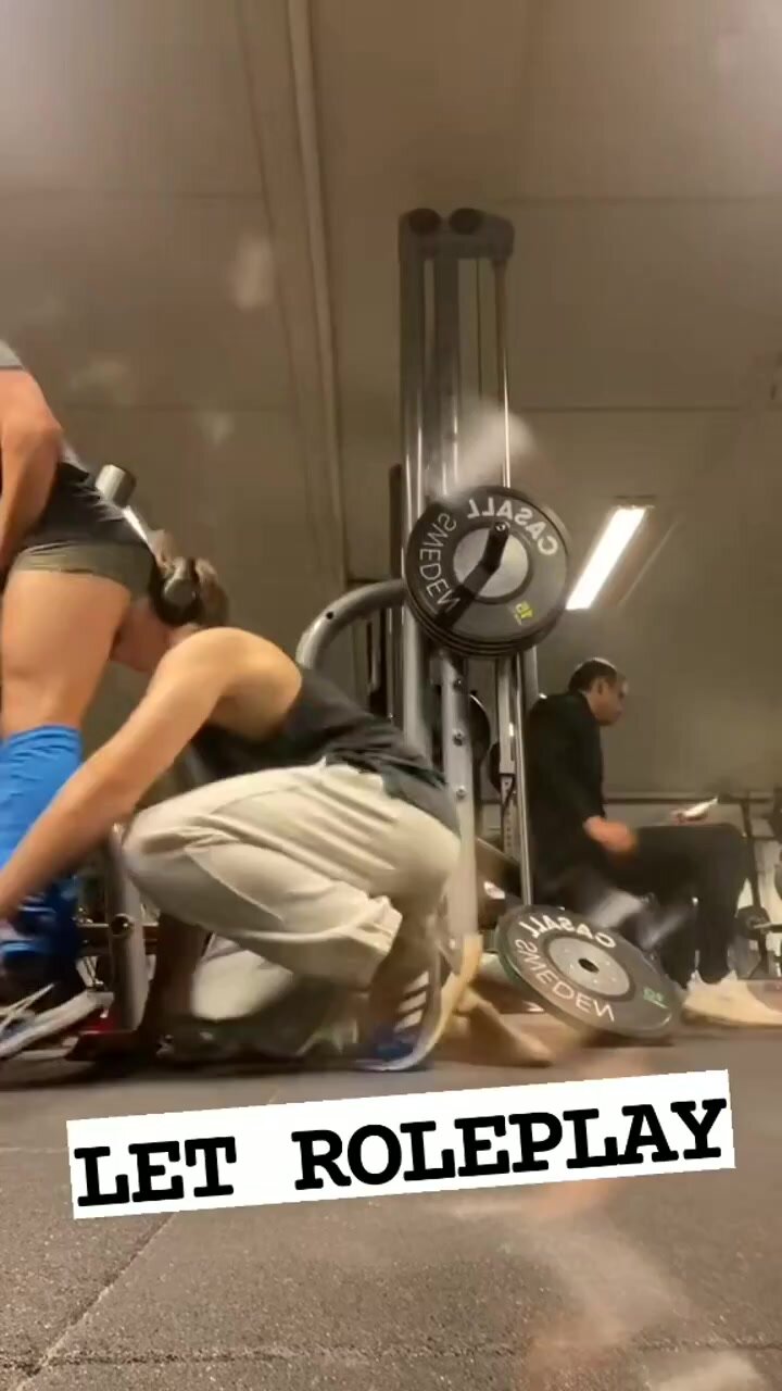 Ass to face in the gym