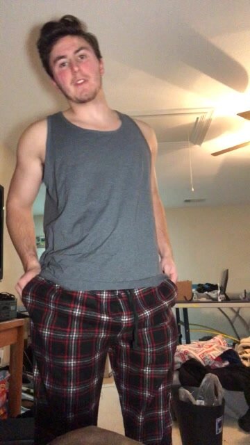 Hairy verbal college boy returns