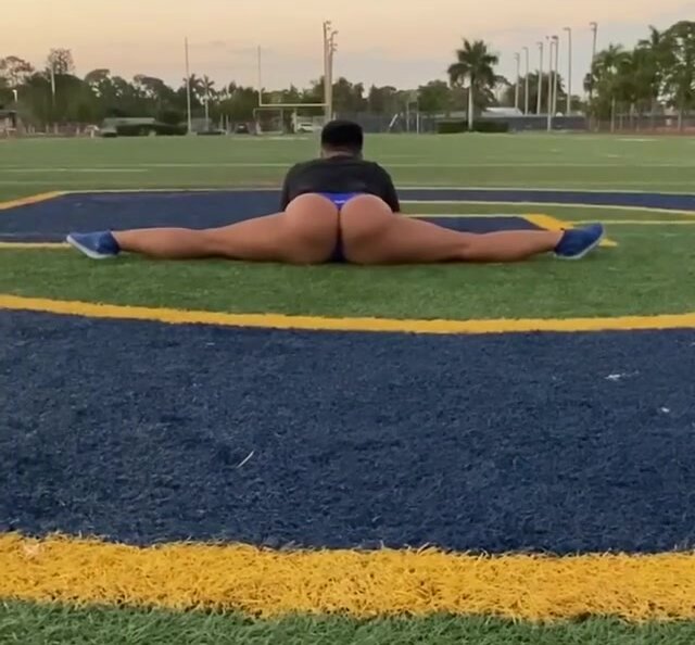 Twerking On Football Field