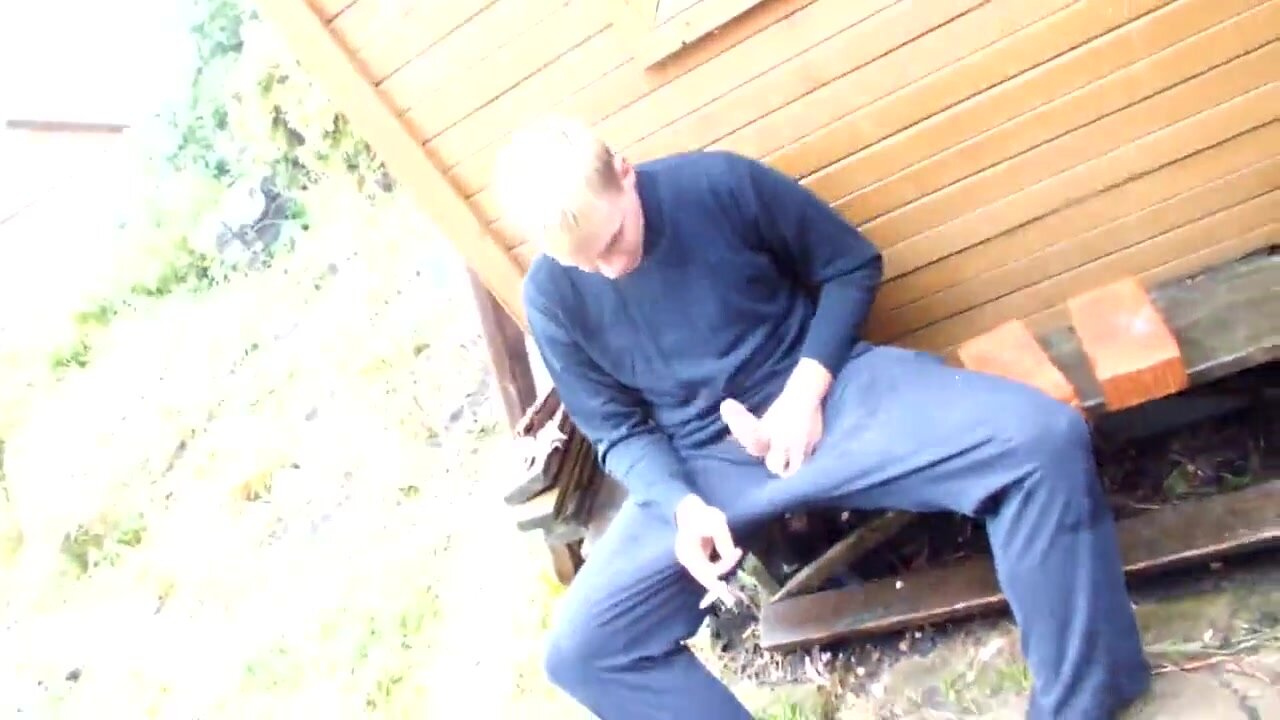 Country boy is jerking off