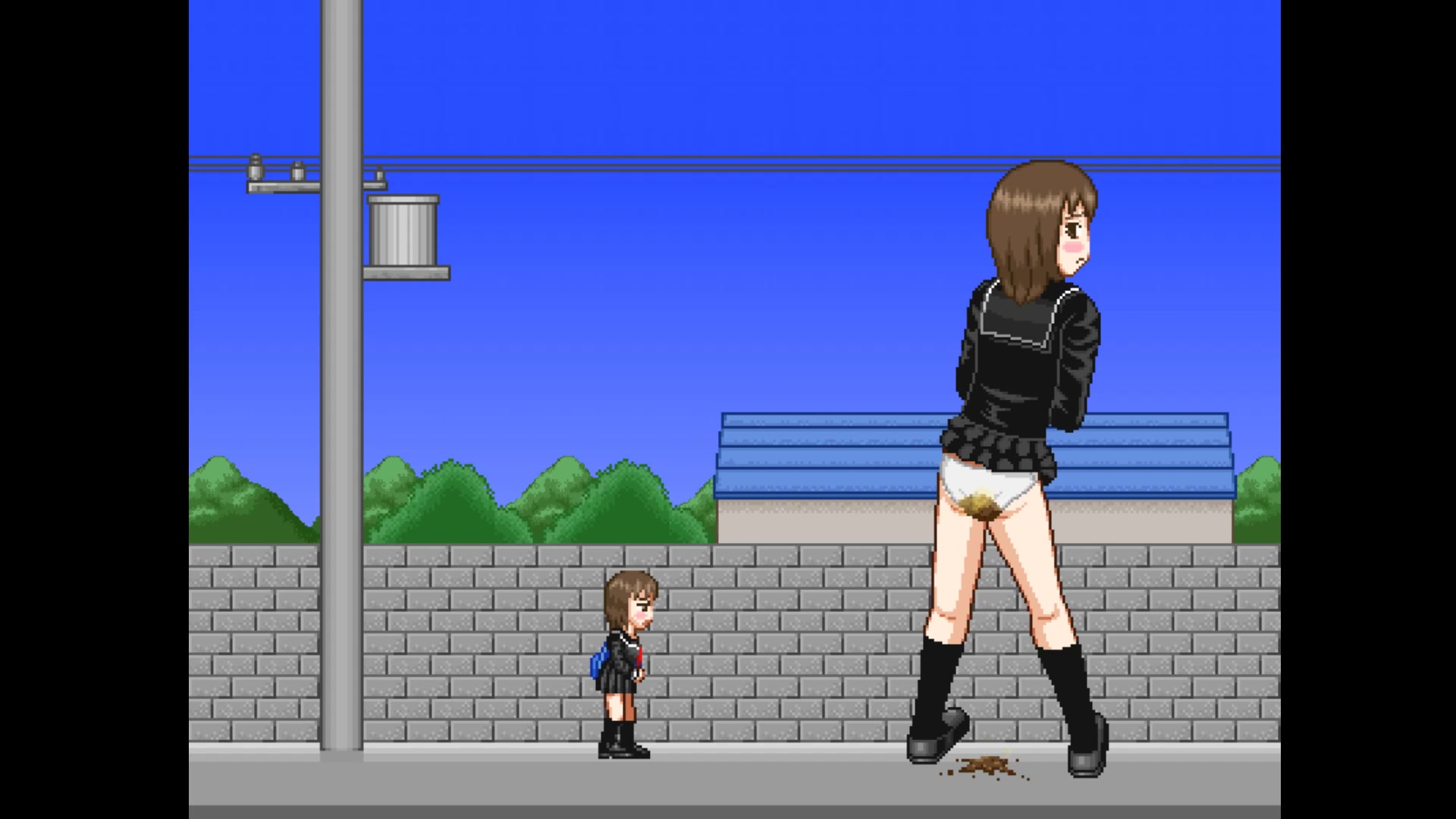 girls poop game (緊急事態)