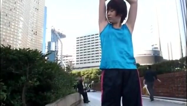 Japanese jogger sweaty fetish
