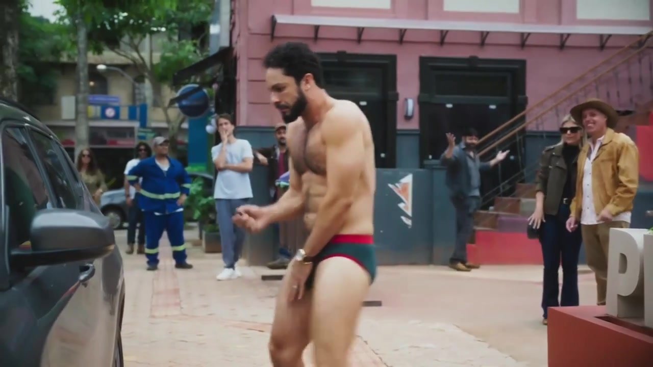 Man made to run outside in briefs
