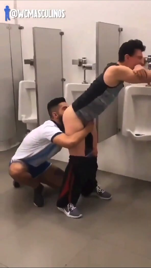 Latin boys bathroom fuck