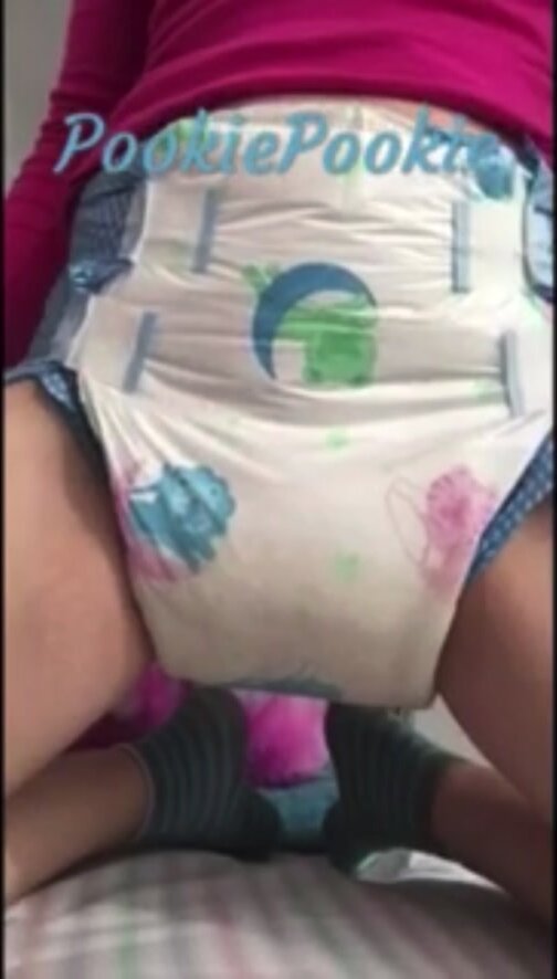 Diaper Girl Soaks Herself