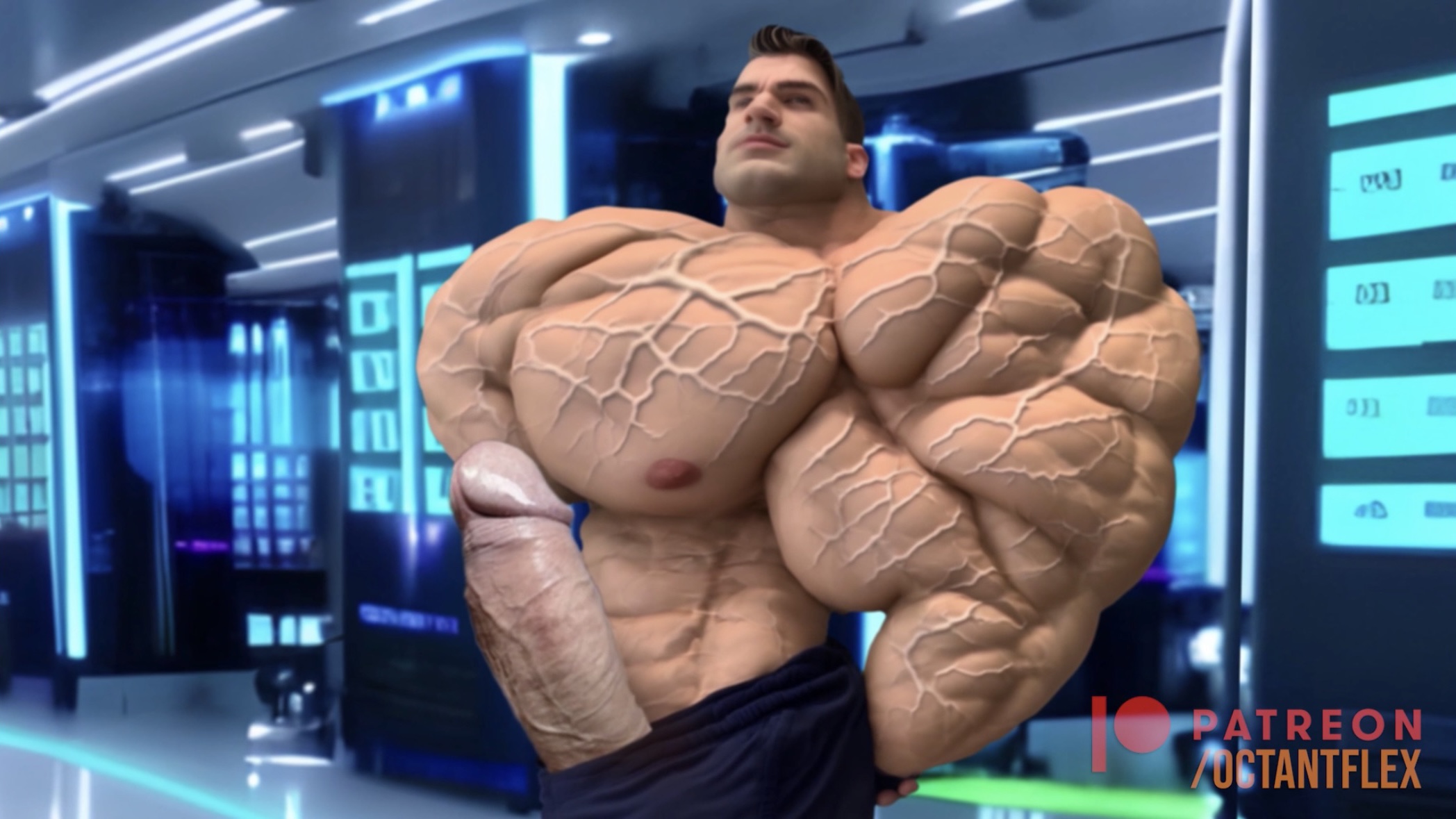 Giants: Huge Bodybuilder Muscle Growth and Cockâ€¦ ThisVid.com