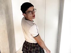 sissy student flip fuck with tutor