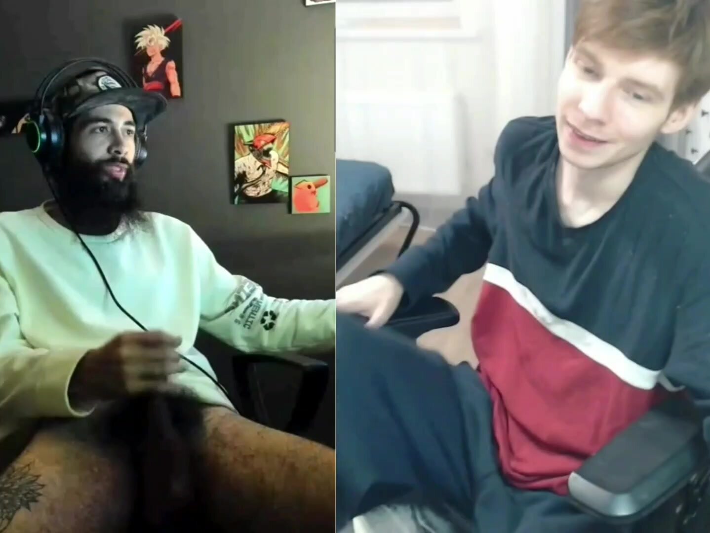 Cam guys flashing and  showing their cock
