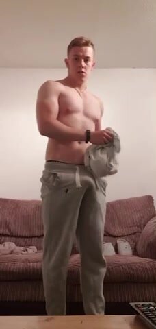 BWC muscle master in grey sweats