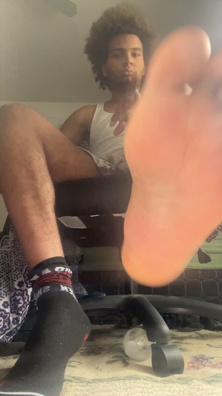 Socks and bare foot
