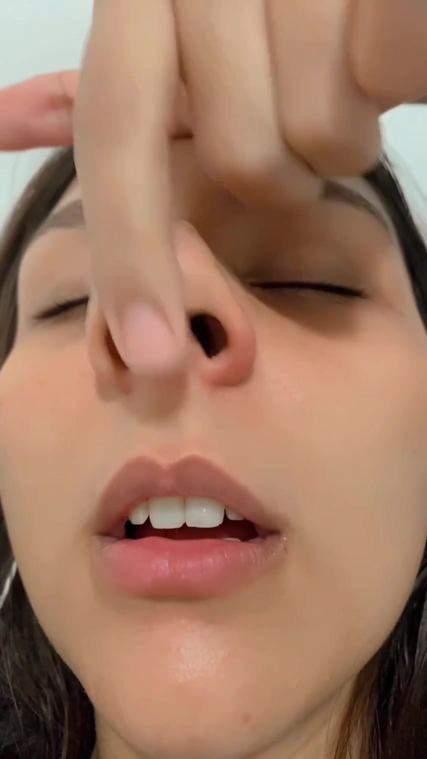 Girlfriend's nostrils