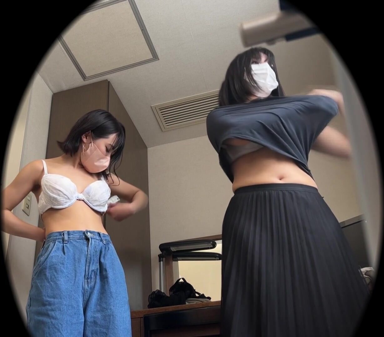Japanese Ladies Changing Clothes