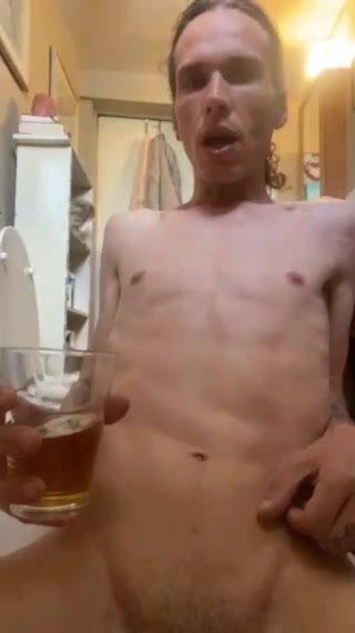 Gooner Faggot Drinks Piss and Pukes