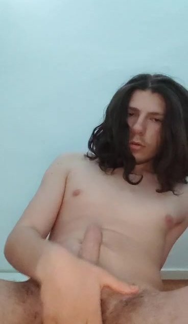 Faggot offering his body to master
