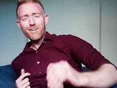 Sexy Ginger Guy Selfsuck Big Cock Cum and Eat
