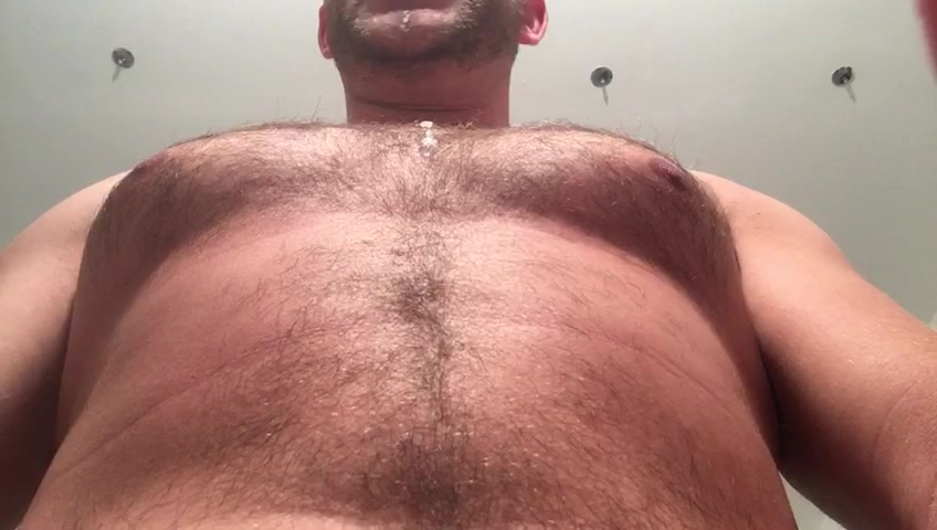 German bear spits on his tits