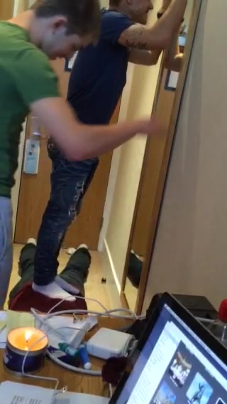 Two 21 year old guys jump on a guy