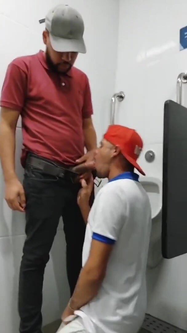 Cruising in public bathroom 4