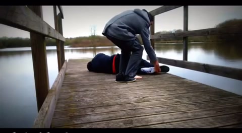 Guy gets beaten up and gets his shoes stolen.