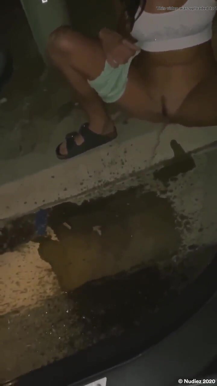 Cute girl pissing after party: I just farted