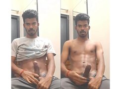 Hot south indian dude masturbating on cam