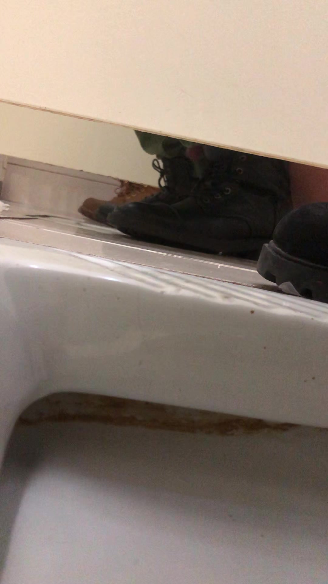 Toilet Spy:  Clean up