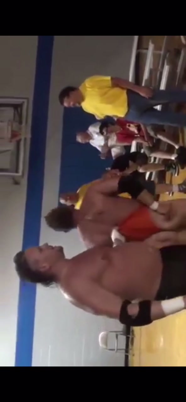 Hot wrestler gets a wedgie and spanking