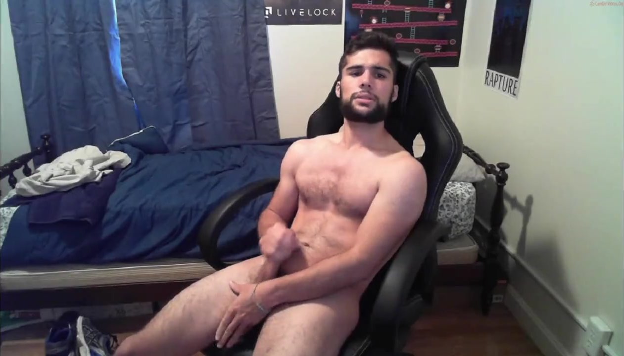 Man cums when roommate knocks