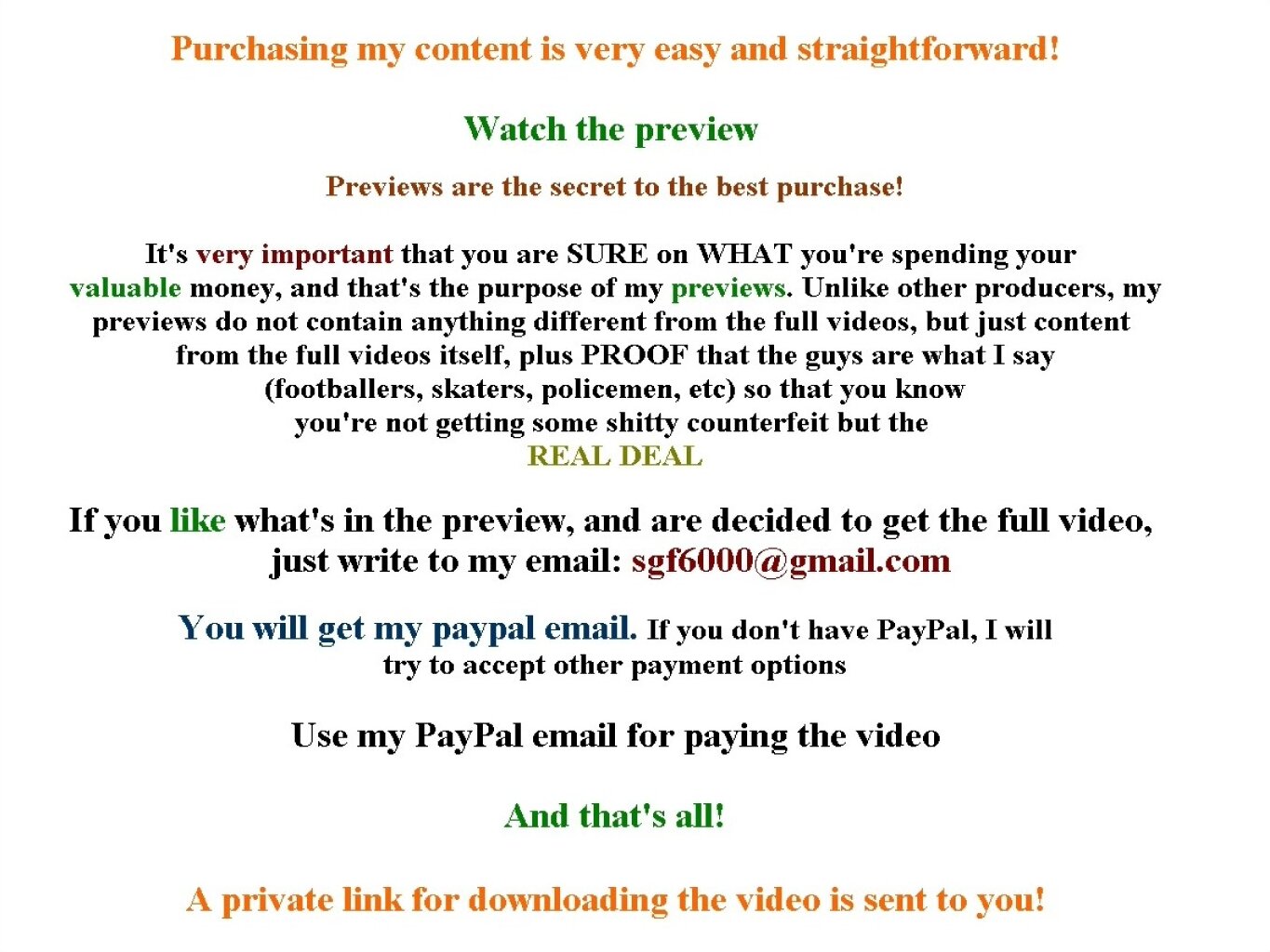how to buy my content